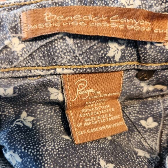 Paige Premium Benedict Canyon Classic Rise Classic Boot Jeans 28 - Picture 6 of 8